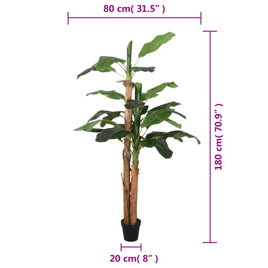 Bananenbaum Künstlich 9 Blätter 120 cm Grün