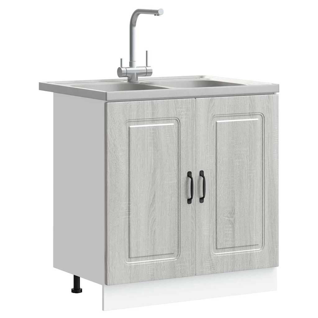 Küchenschrank Kalmar Weiß 80 x 46 x 81.5 cm Holzwerkstoff