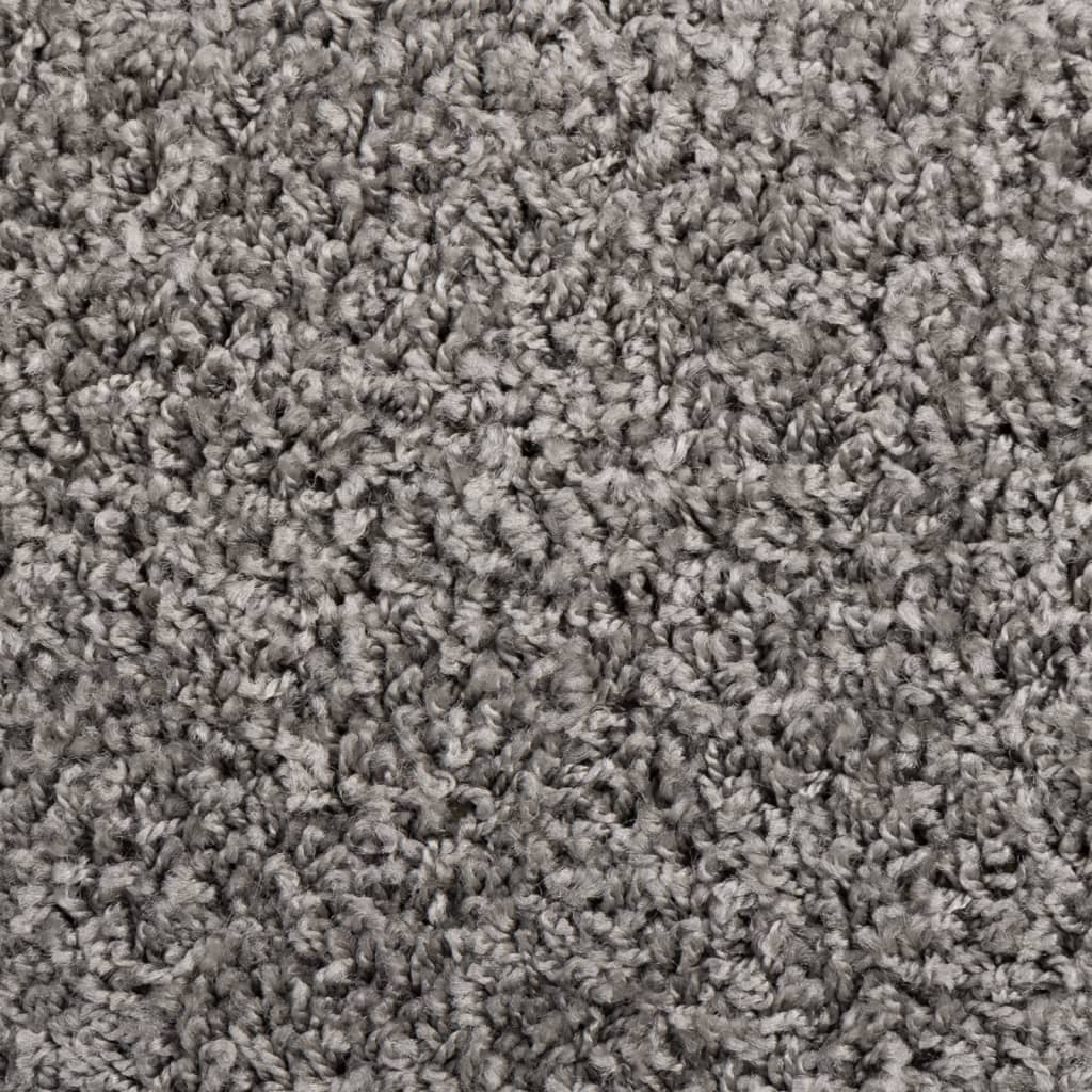 Stufenmatten 15 Stk. 56x17x3 cm Grau Halbrund
