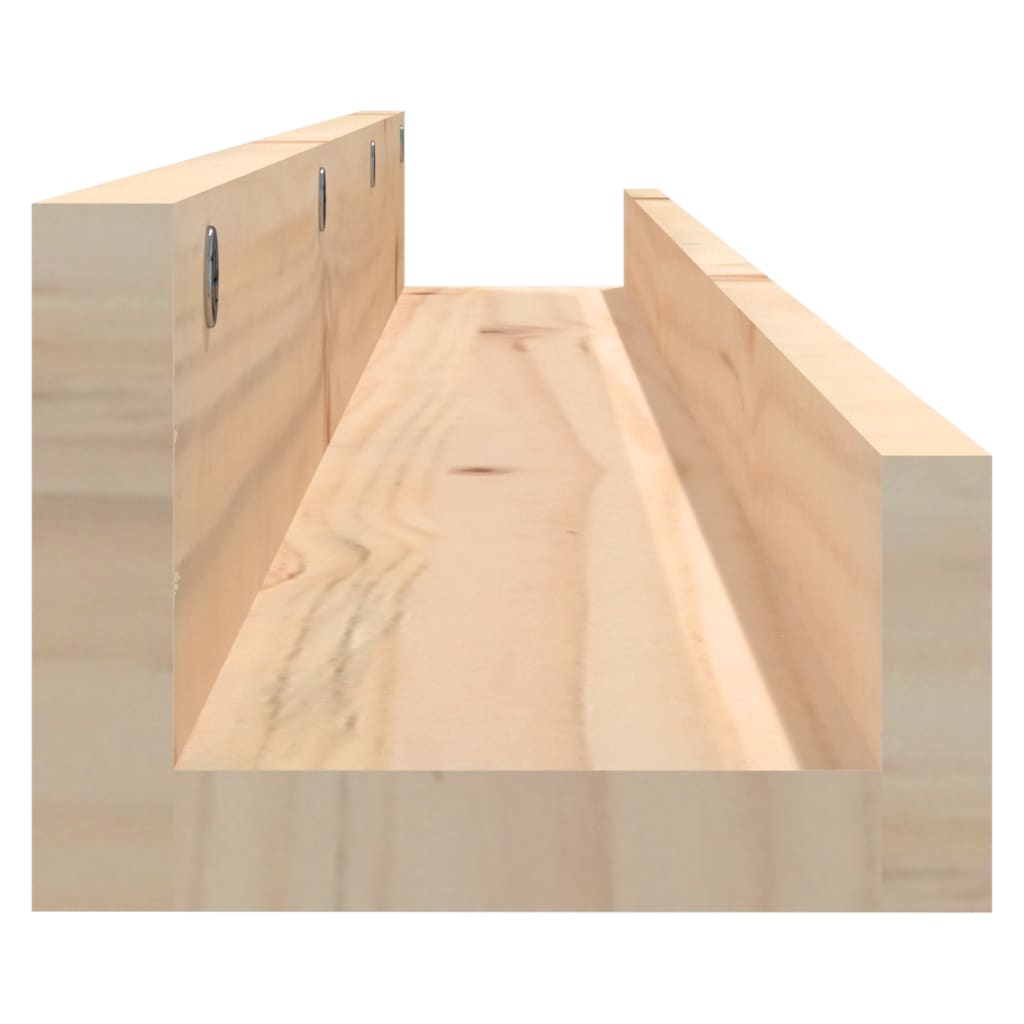 Wandregale 2 Stk. 50x12x9 cm Massivholz Kiefer