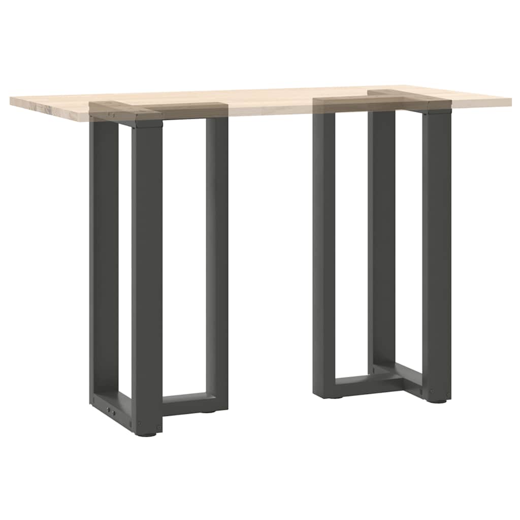Couchtischbeine T-Form 2 Stk. Schwarz 30x25x(30-31) cm Stahl