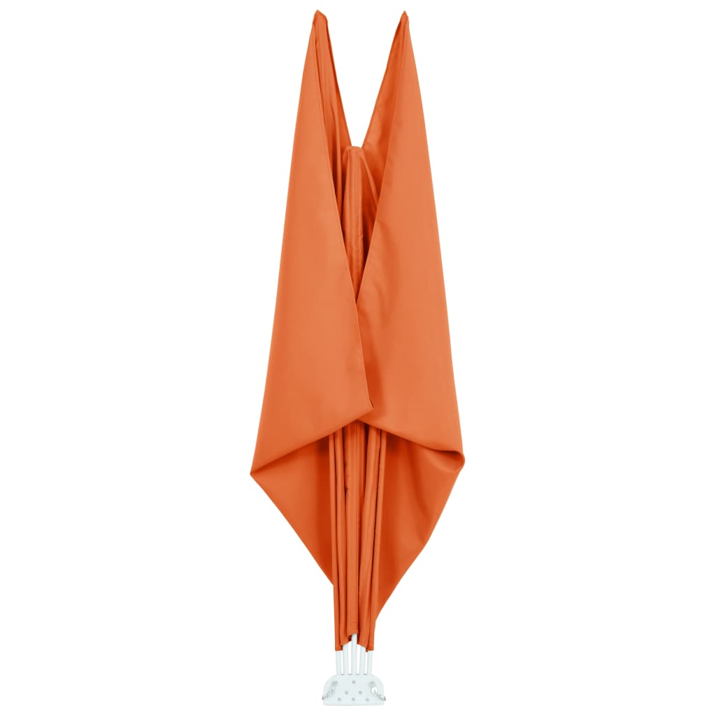 Faltbarer Terrassen-Seitenfächer Grau 240 × 160 cm