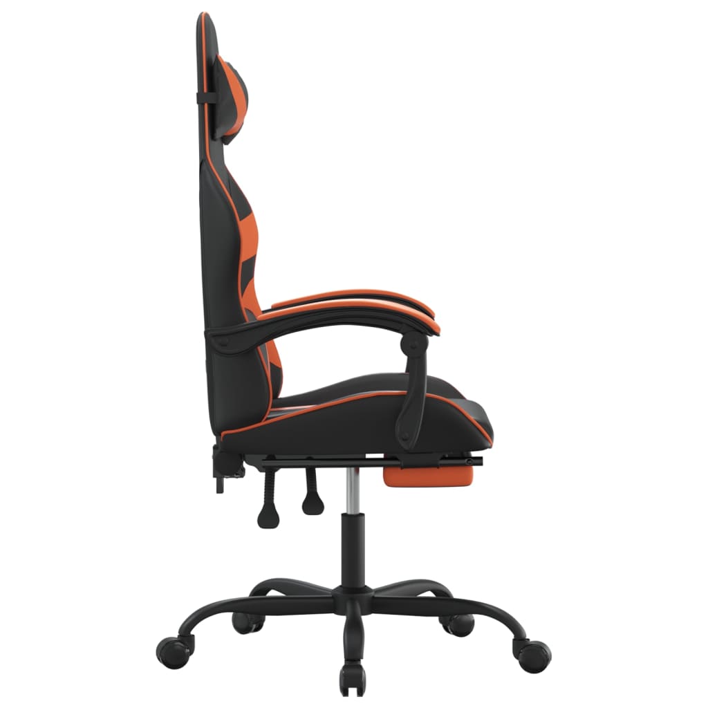 Gaming-Stuhl Drehbar Schwarz und Rot Kunstleder
