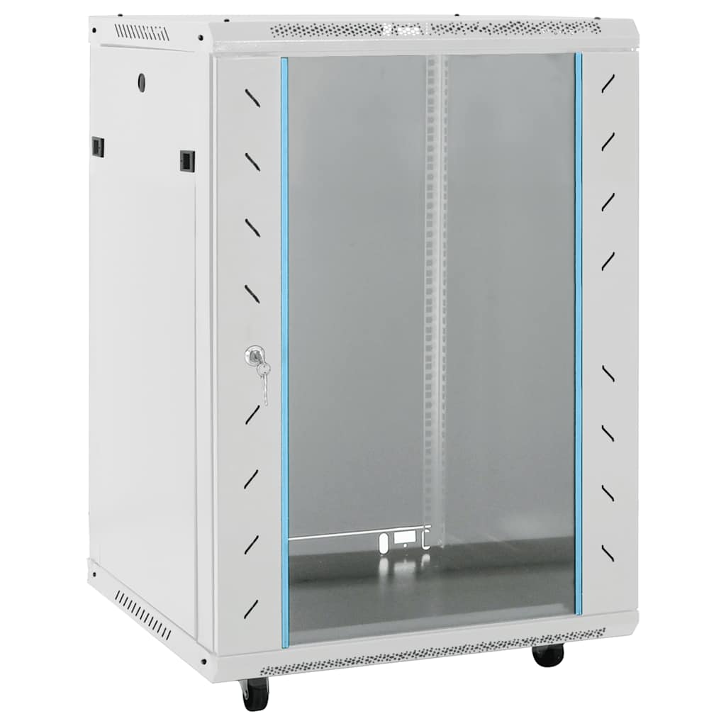 15HE Netzwerkschrank mit Schwenkfüßen 19" IP20 60x45x86 cm