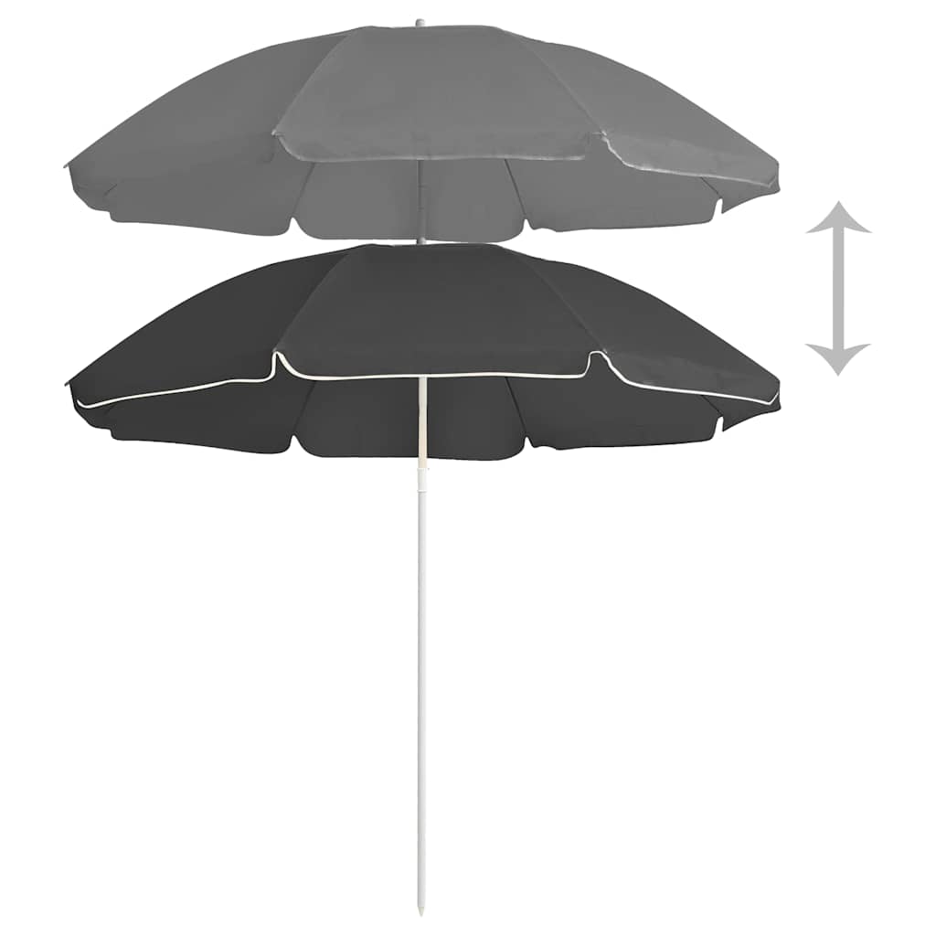 Sonnenschirm mit Stahlmast Sandfarbe 180 cm