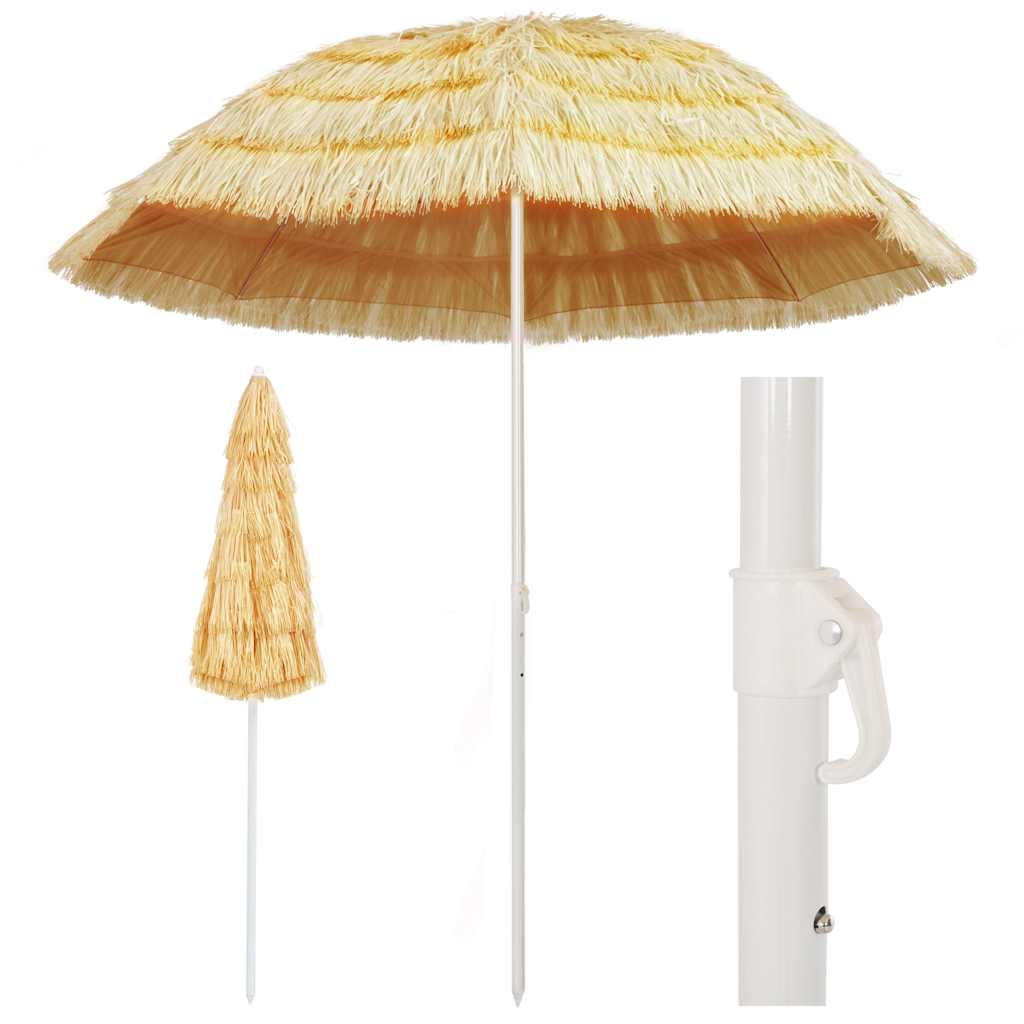 Strandschirm Natur 180 cm Hawaii-Stil