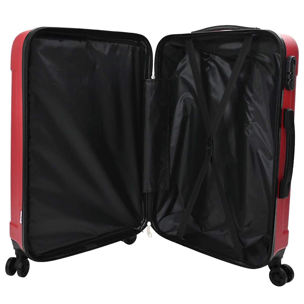 Koffer mit Schloss 3 pcs Schwarz 50 x 31 x 78 cm ABS Kunststoff