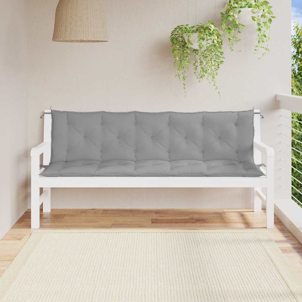 Gartenbank-Auflage Anthrazit 100x(50+50)x7 cm Oxford-Gewebe
