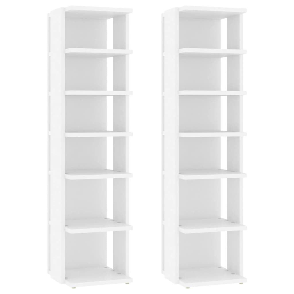 Schuhschrank Weiß 27,5x27x102 cm Holzwerkstoff