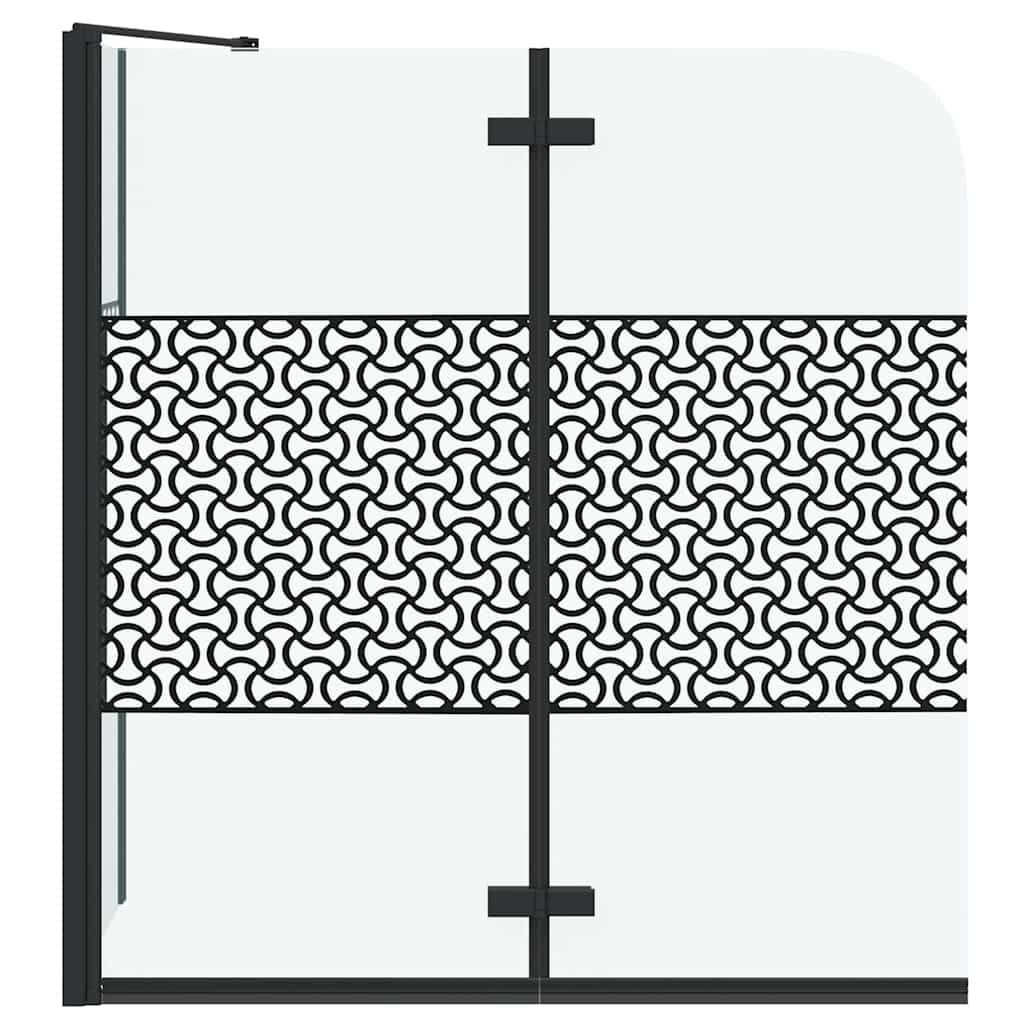 Duschabtrennung 120x68x130 cm Hartglas Gestreift