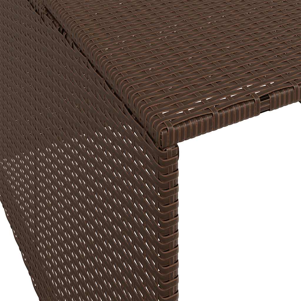 Mähroboter-Garage Schwarz 86x90x52/57 cm Poly Rattan