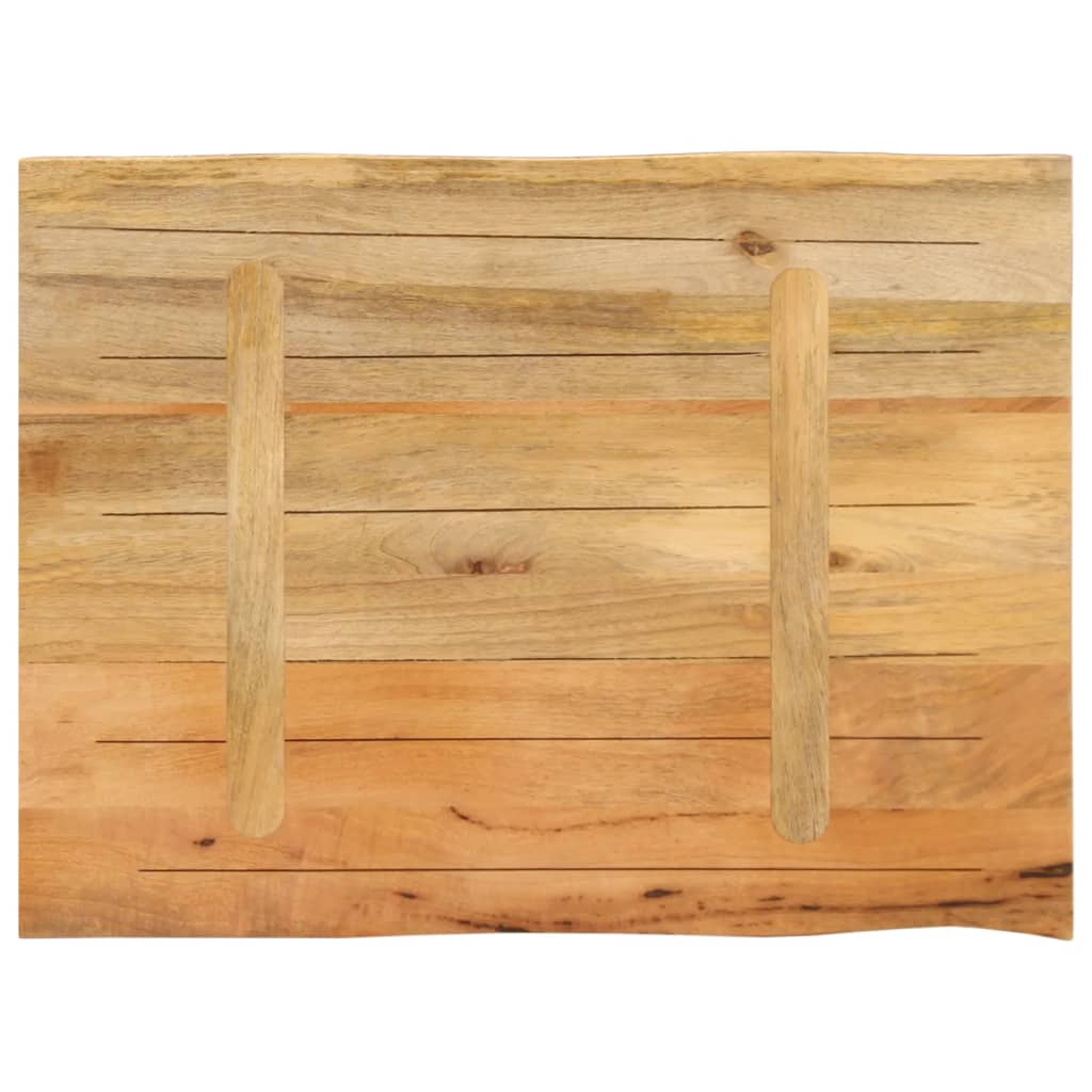 Tischplatte 40x40x2,5 cm Rechteckig Massivholz Akazie Baumkante