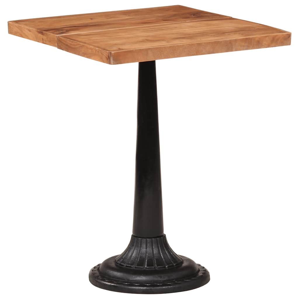 Bistrotisch 60x60x77 cm Raues Mangoholz