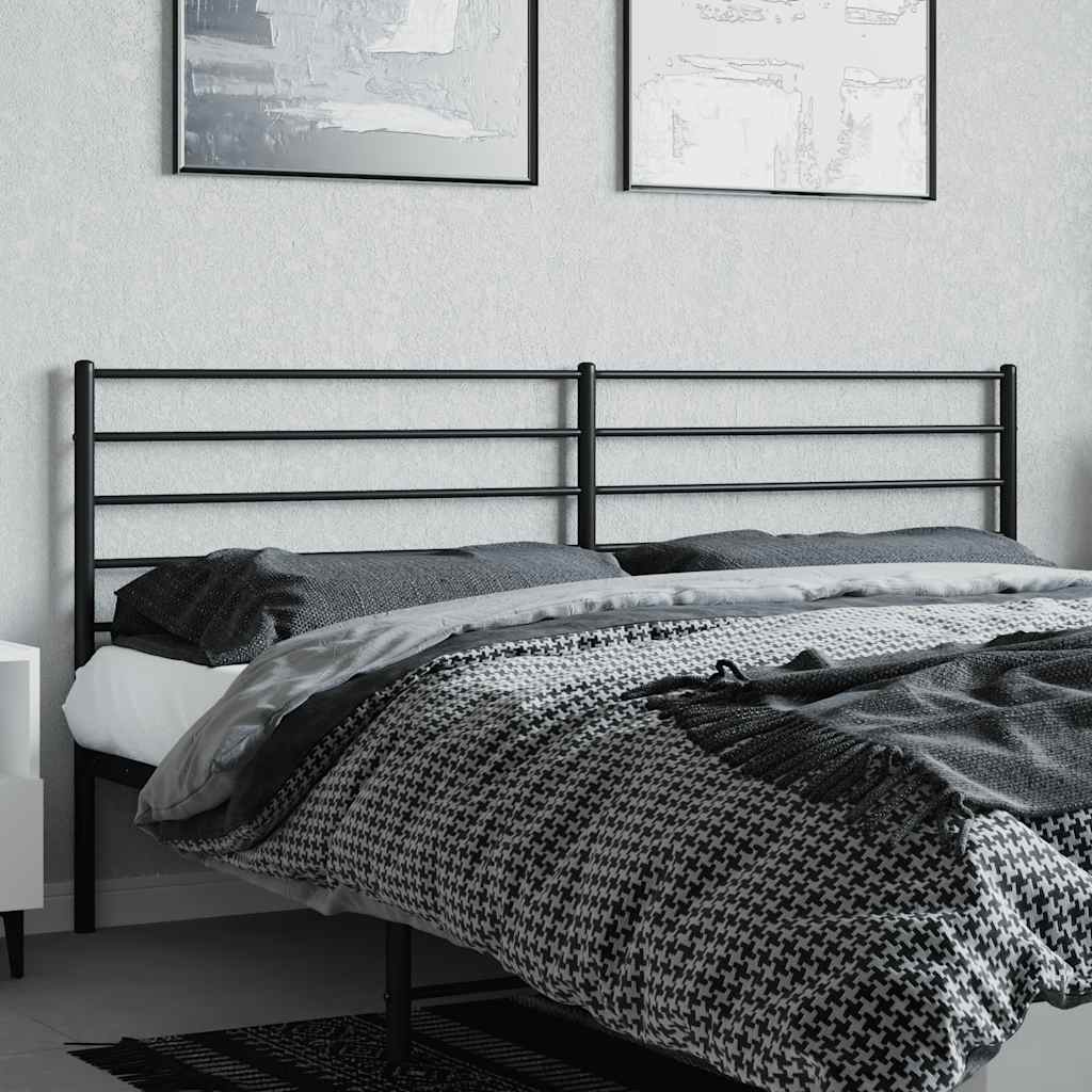 Ersatz-Kopfteil Metall Schwarz 80 cm