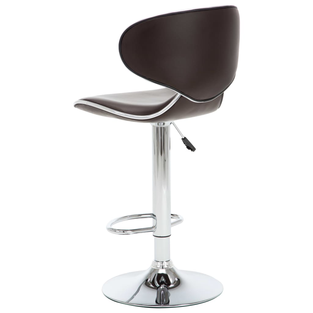 Barhocker 2 Stk. Rot Kunstleder