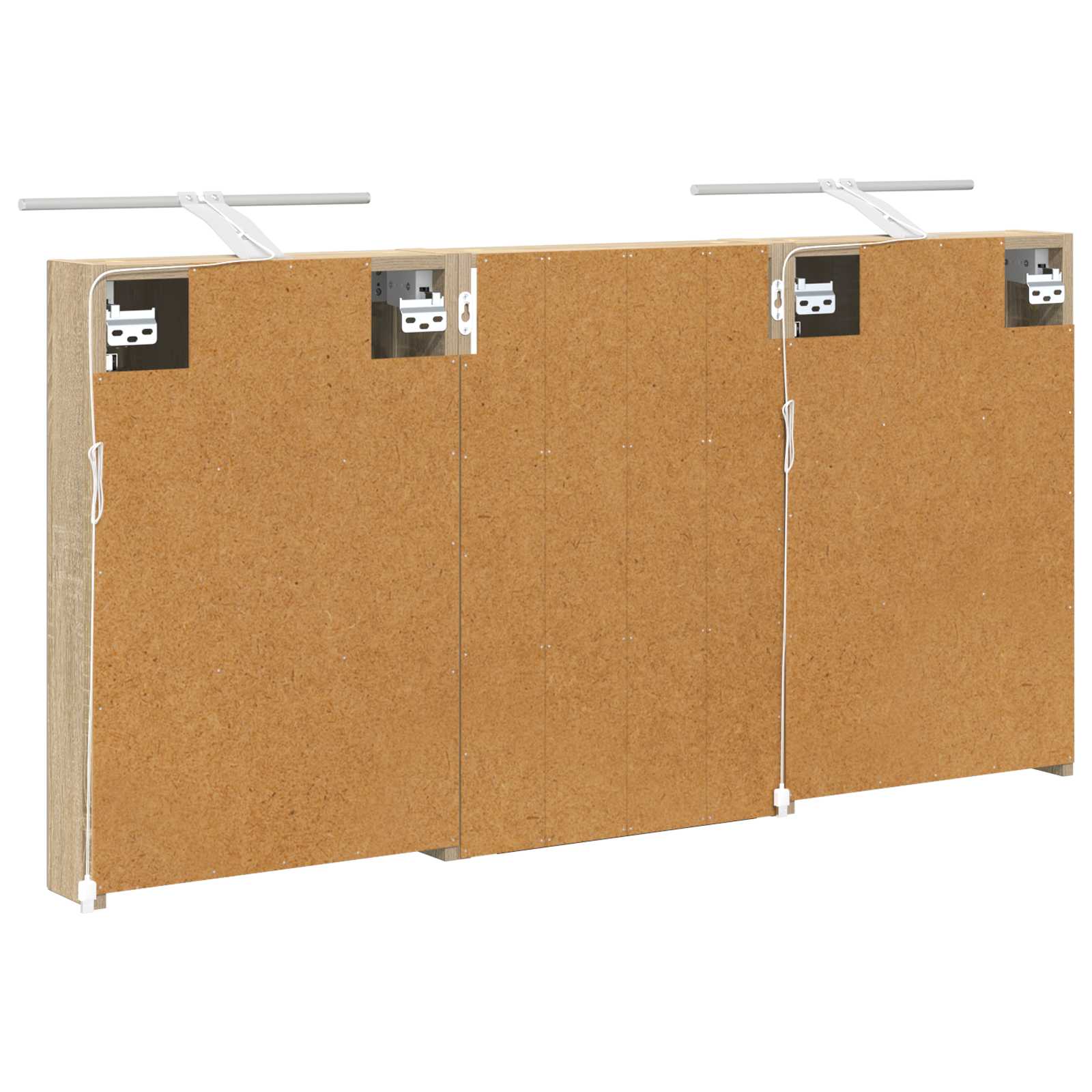 Badezimmerschrank-Set 3 pcs 80 x 10,5 x 50 cm Holzwerkstoff
