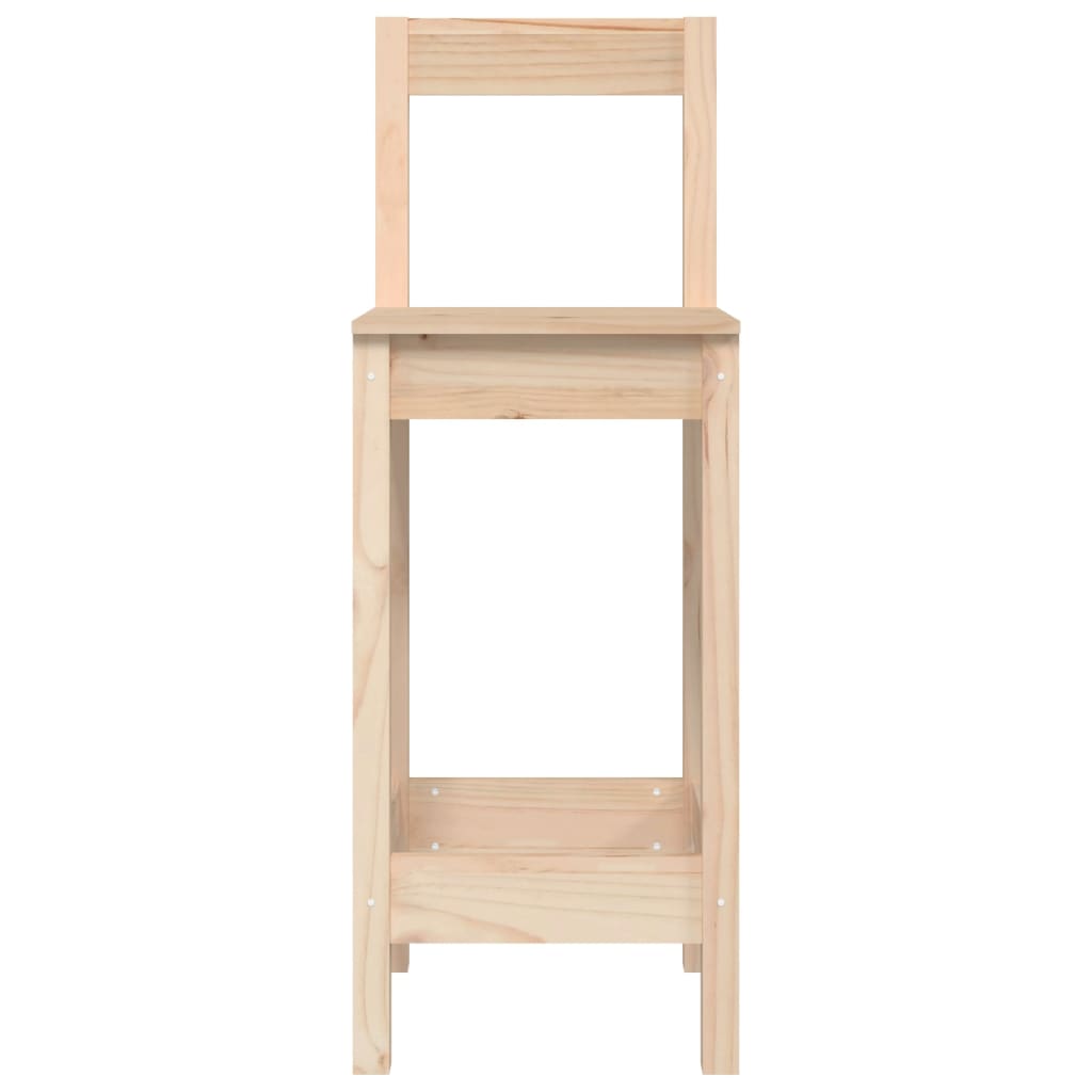 Barstühle 2 Stk. 40x40x78 cm Massivholz Kiefer