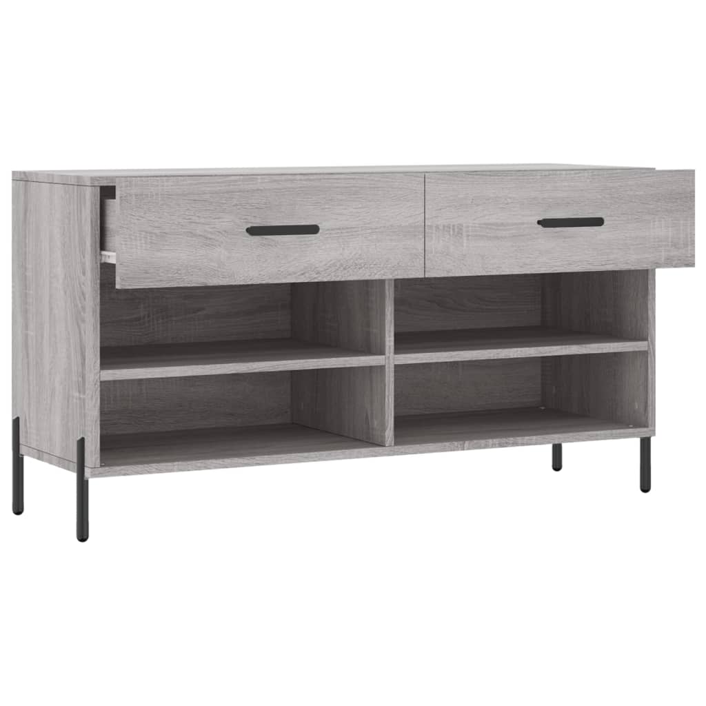 Schuhbank Weiß 102x35x55 cm Holzwerkstoff