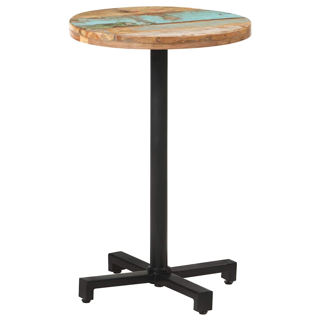 Bistrotisch Rund Ø60x75 cm Raues Mangoholz
