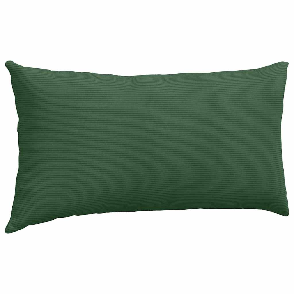 Sofakissen 2 Stück Hellgrau 50 x 30 cm Cordstoff