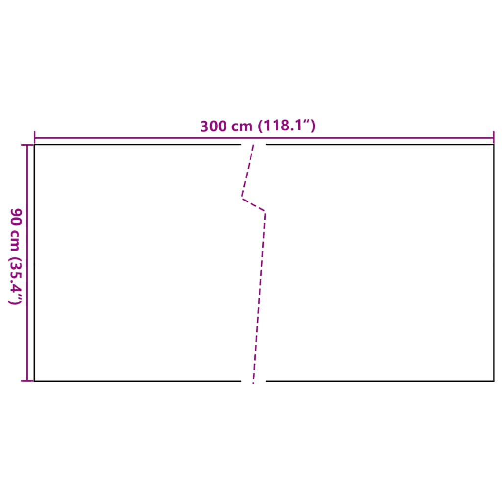 Balkon-Sichtschutz Anthrazit 300x90 cm Poly Rattan