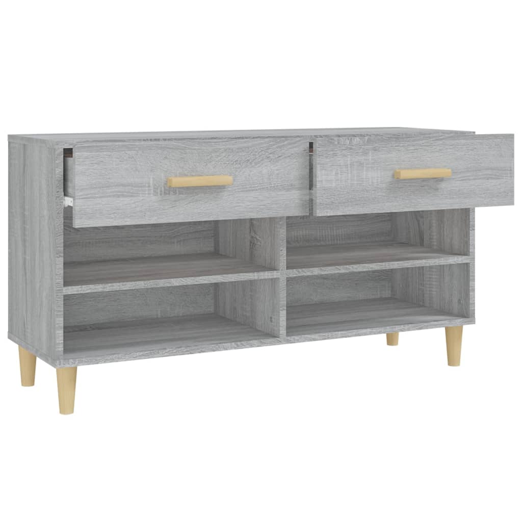Schuhschrank Weiß 102x35x55 cm Holzwerkstoff