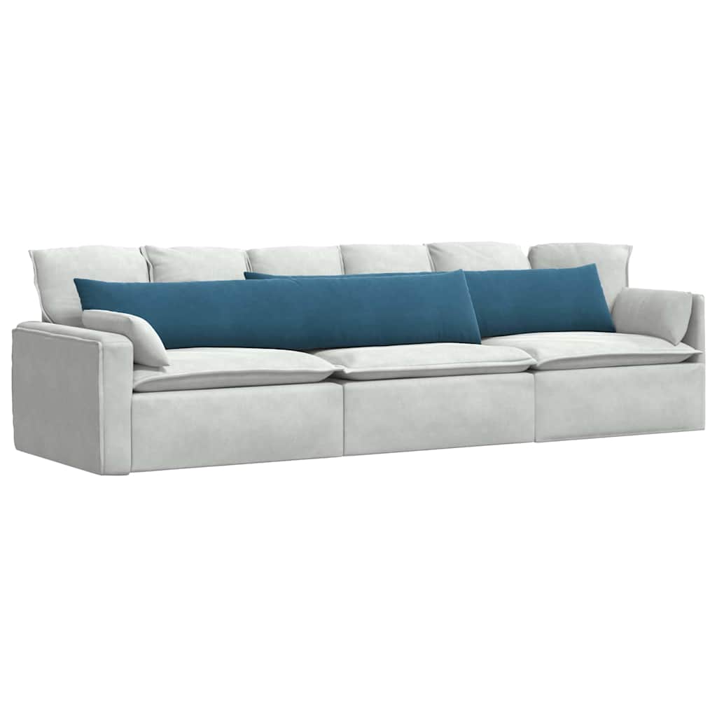 Sofakissen 2 Stück Blau 50 x 30 cm Cordstoff