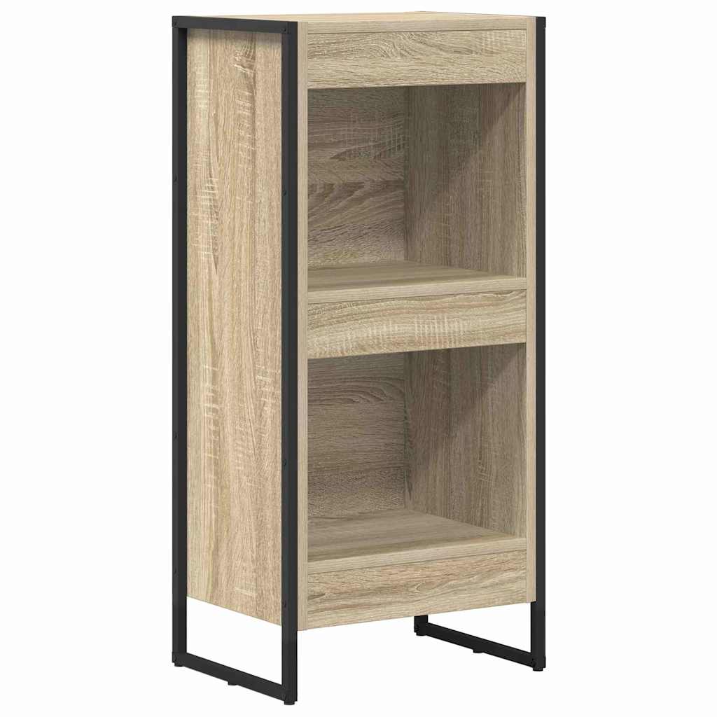 Bücherregal 2 pcs Schwarz Eichen-Optik 60 x 30 x 189,5 cm