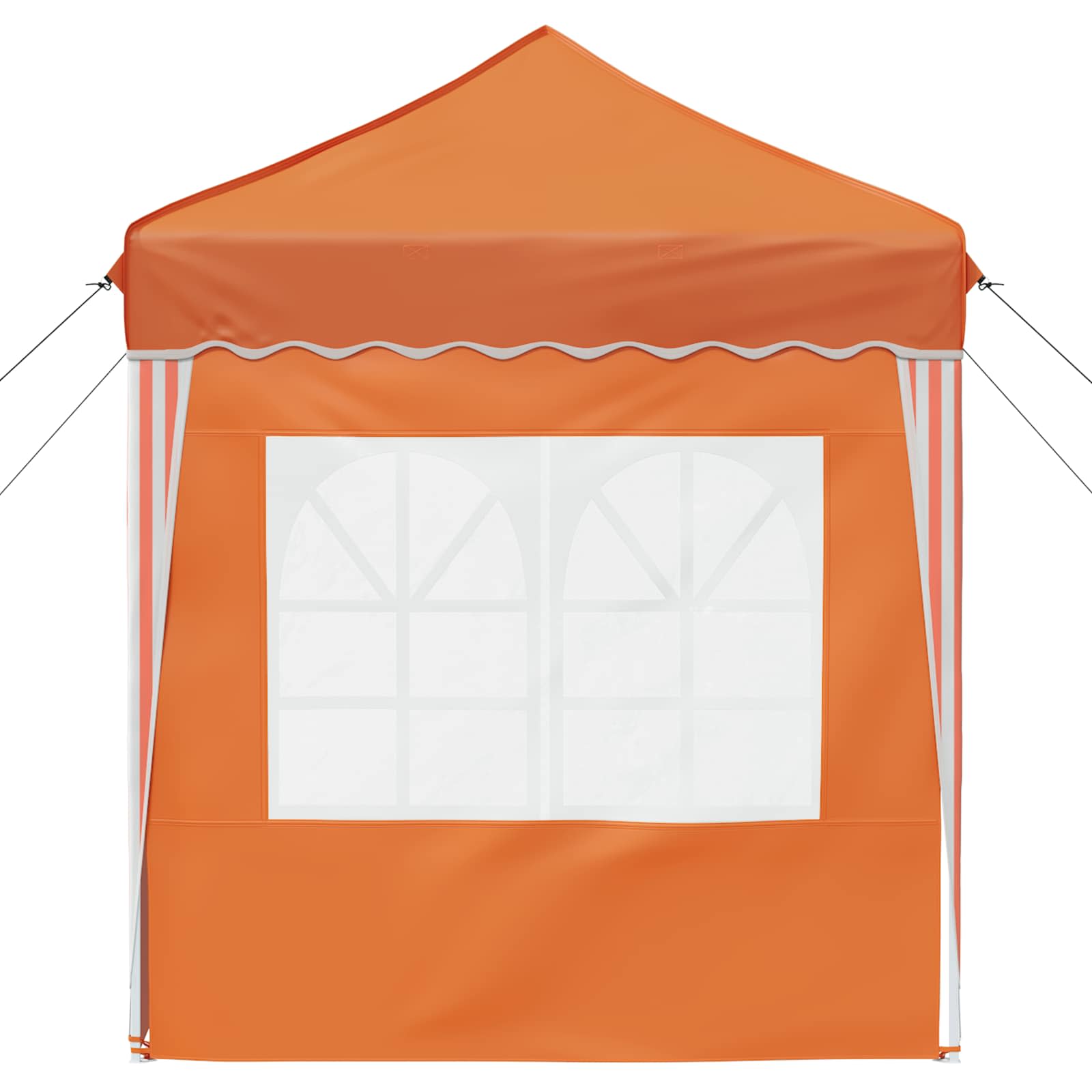 Pop-up Partyzelt 195 x 195 x 245 cm Creme Oxford-Stoff
