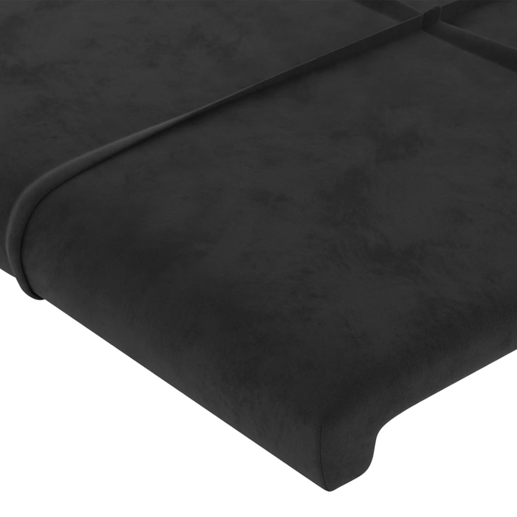 Kopfteil Hellgrau 80x5x118/128 cm Samt