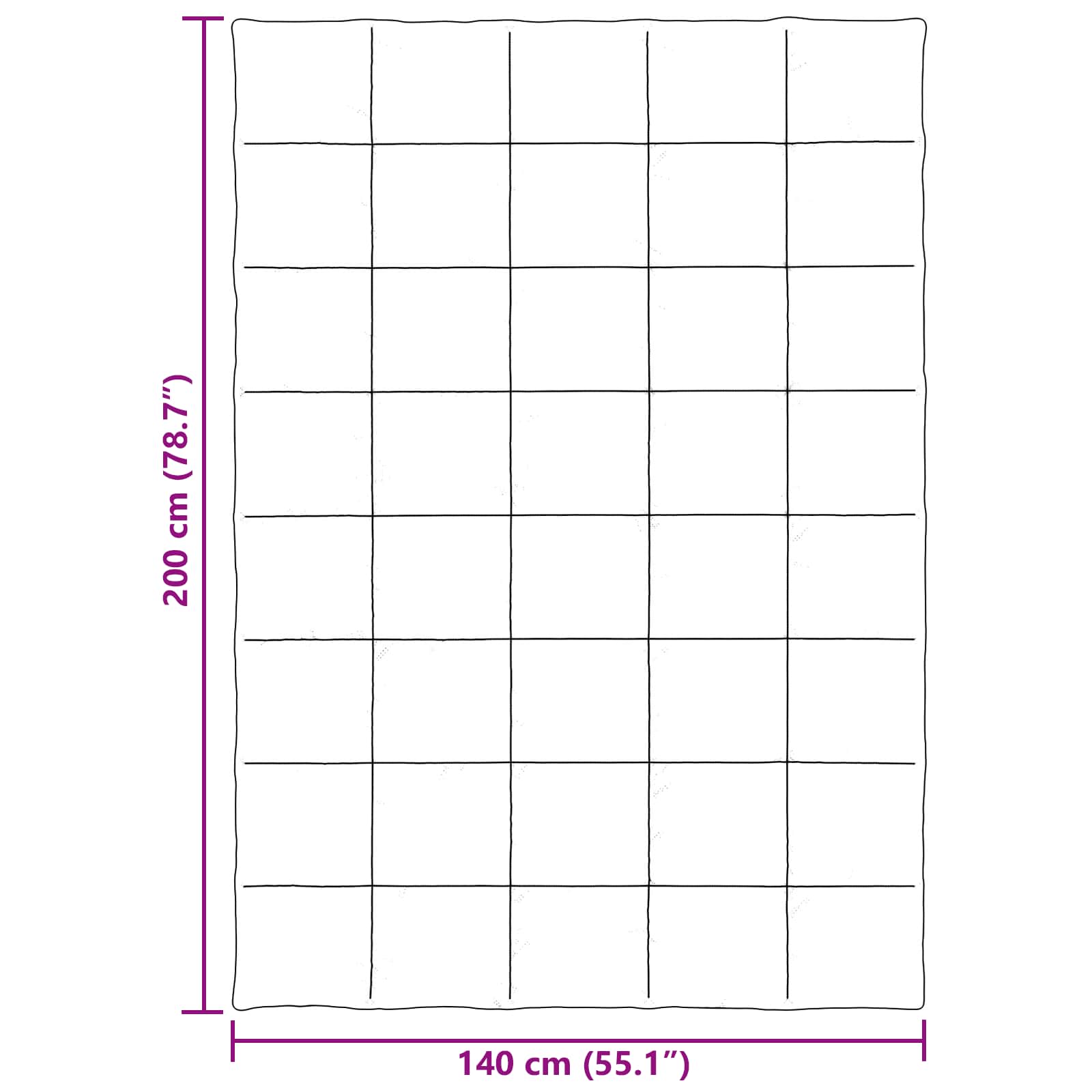 Ganzjahresbettdecke Anthrazit 135 x 200 cm Mikrofaser