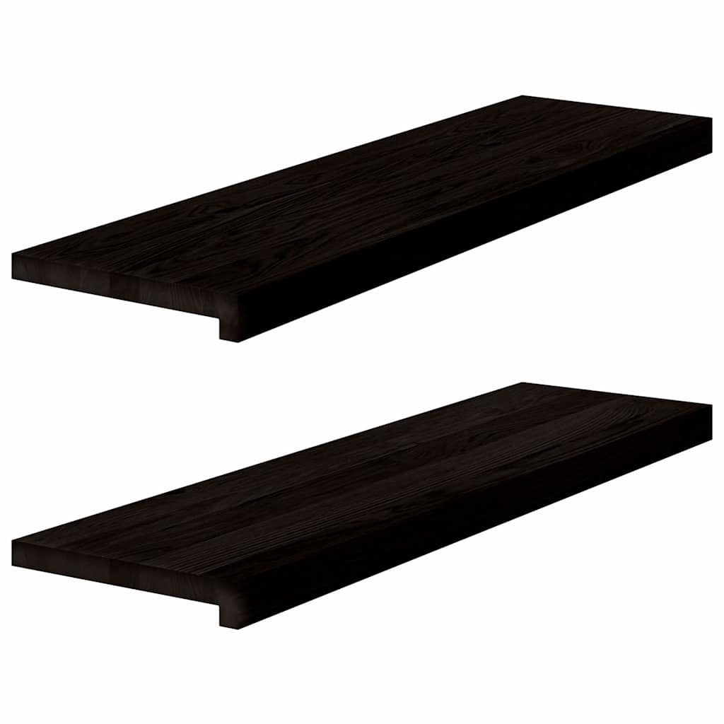 Treppenstufen 4 Stk. Unbehandelt 70x25x2 cm Massivholz Eiche