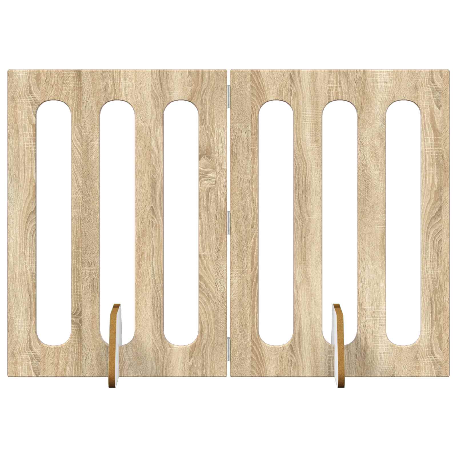 Faltbarer Haustierzaun 2 pcs Weiß 100,5 x 38 x 70 cm