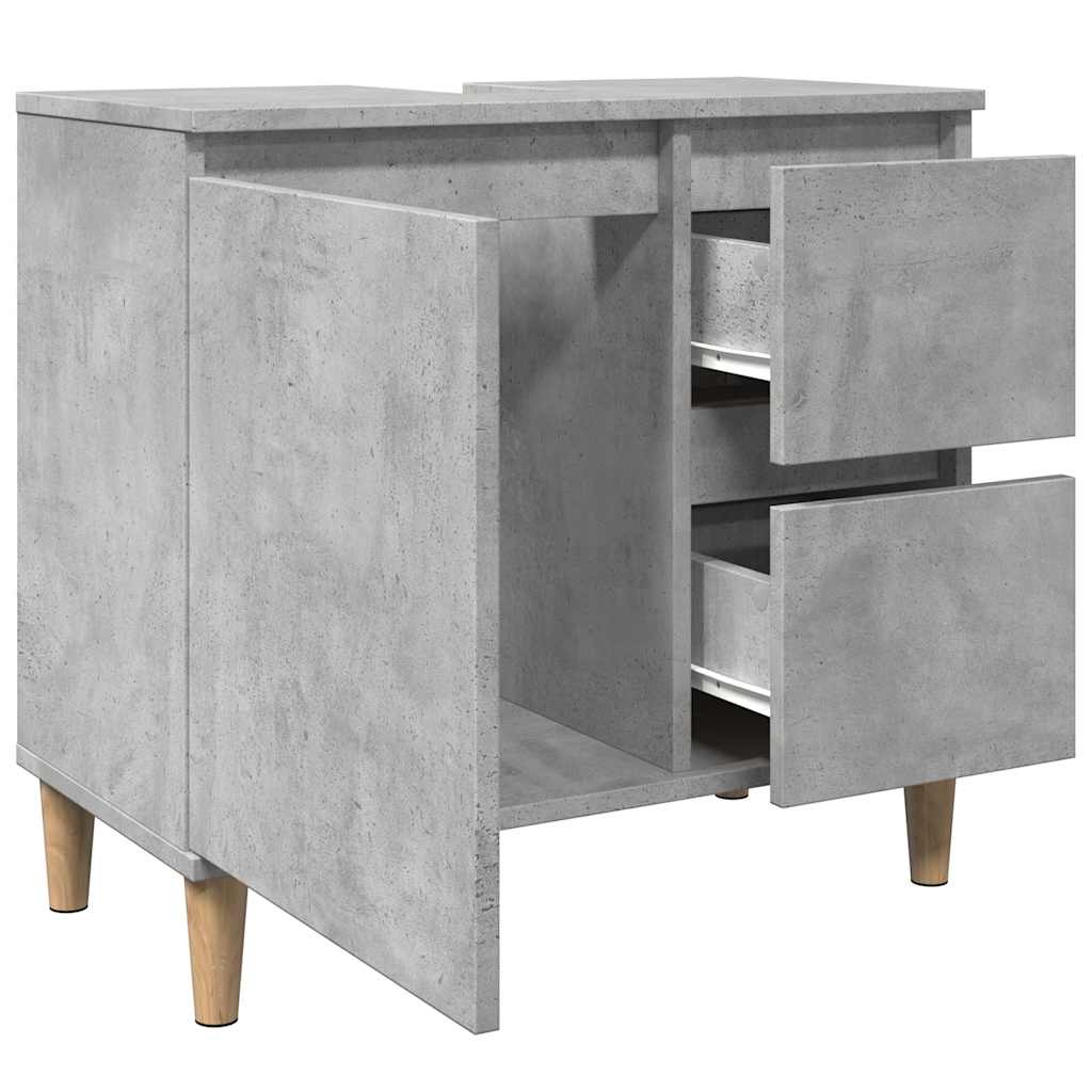 Badschrank Weiß 65x33x60 cm Holzwerkstoff