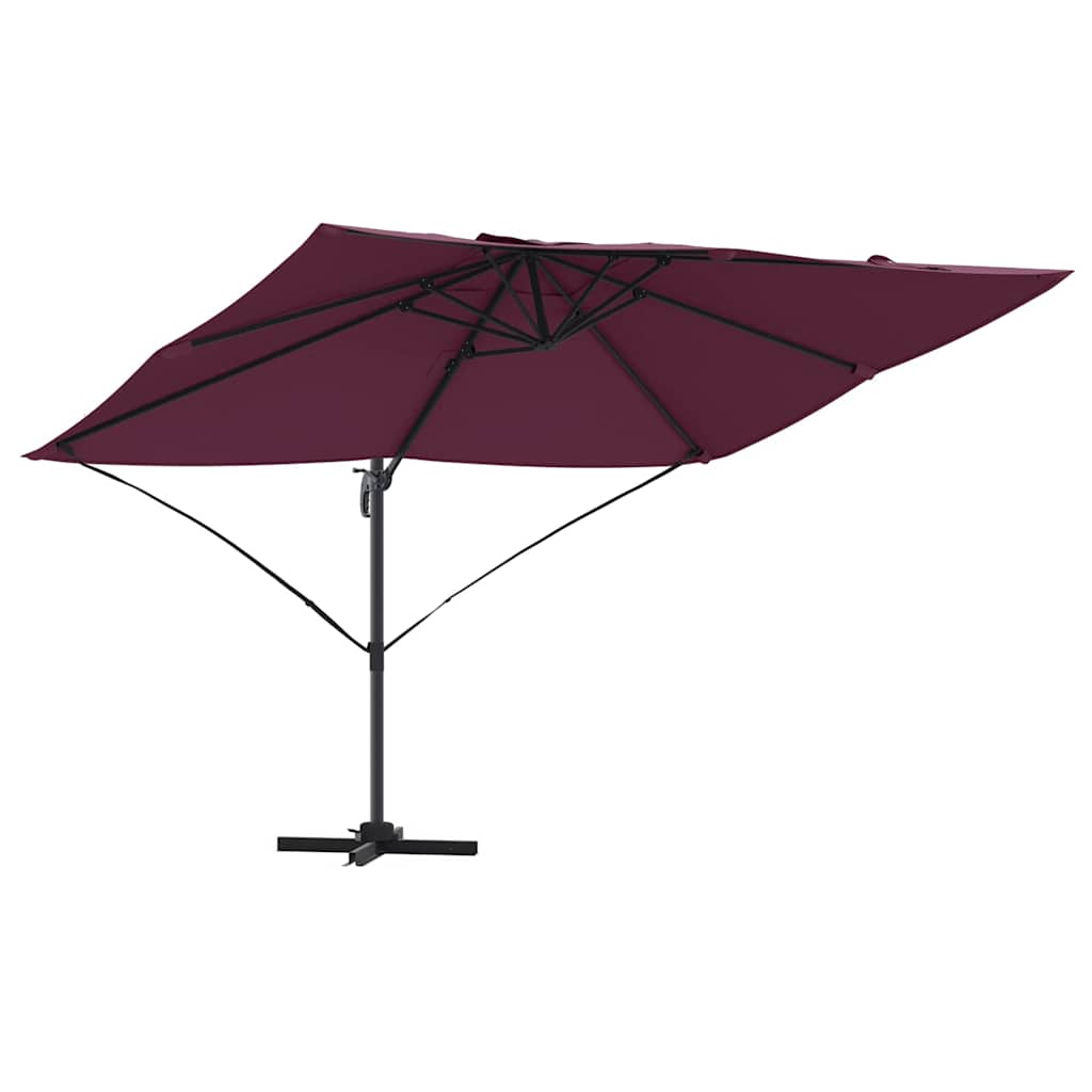 Sonnenschirm Sand 351 x 250 x 260 cm Polyester und Aluminium