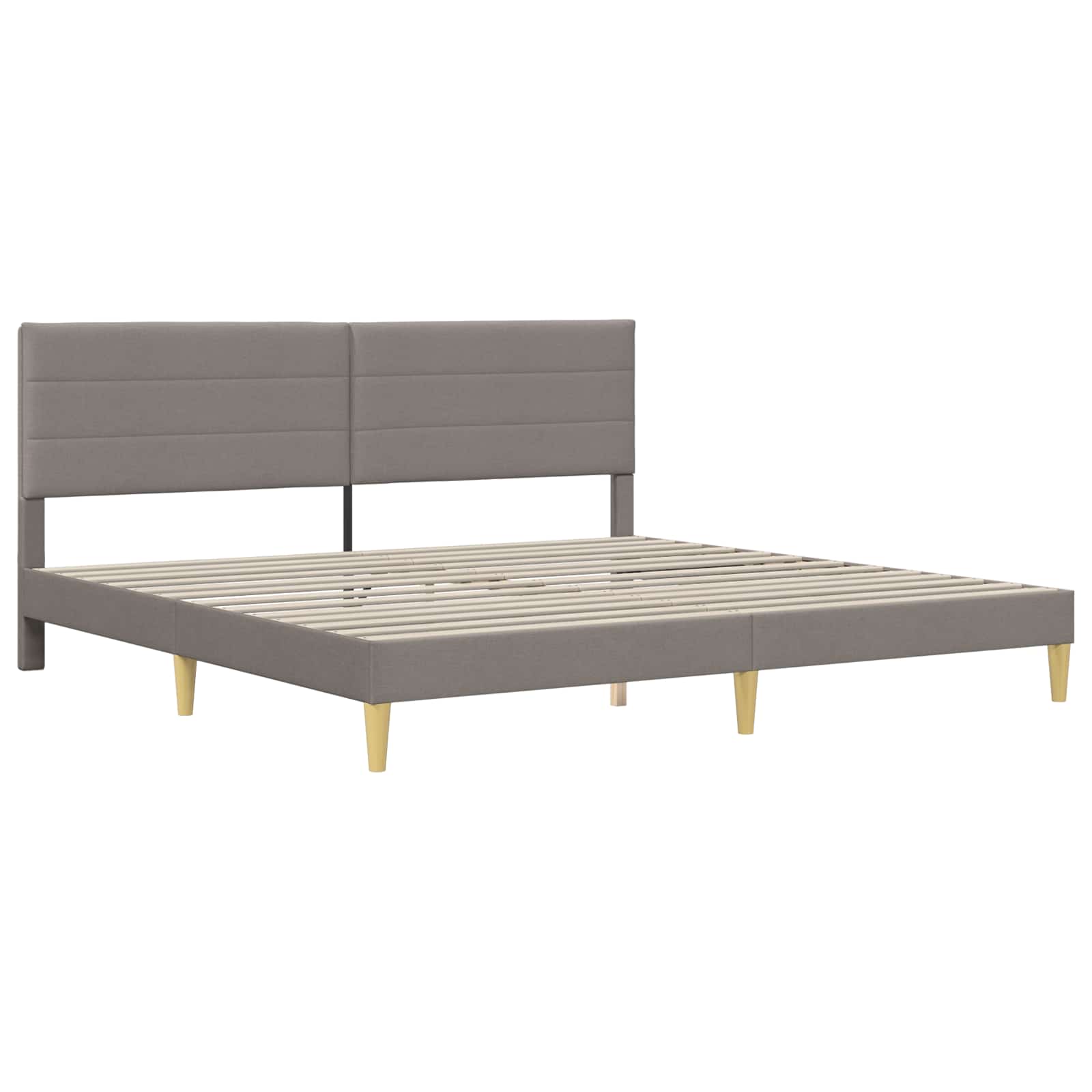 Bettrahmen Hellgrau 80 x 200 cm Polyester