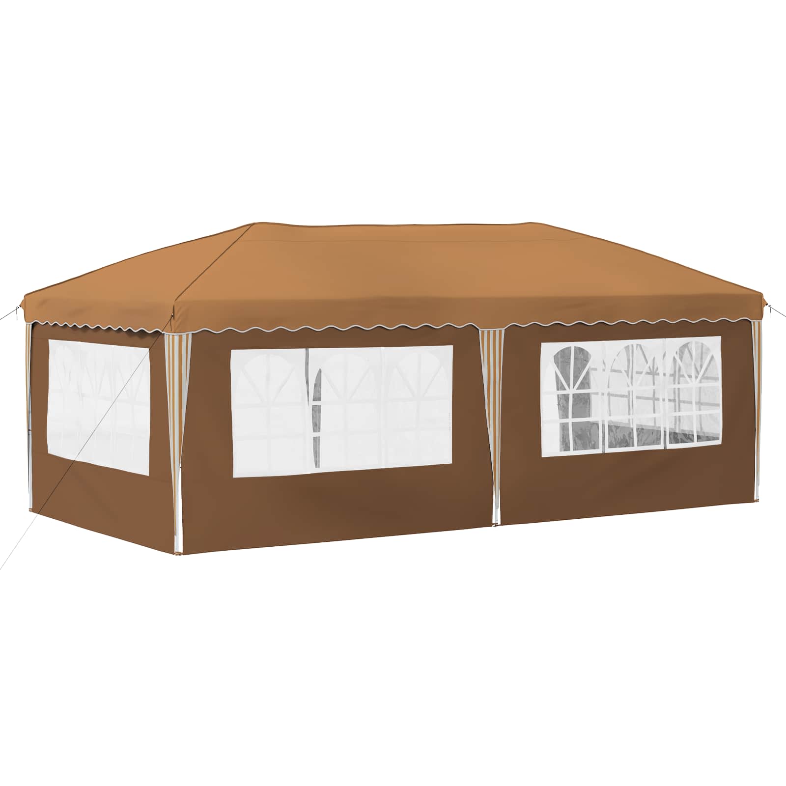 Pop-up Partyzelt 575 x 290 x 245 cm Creme