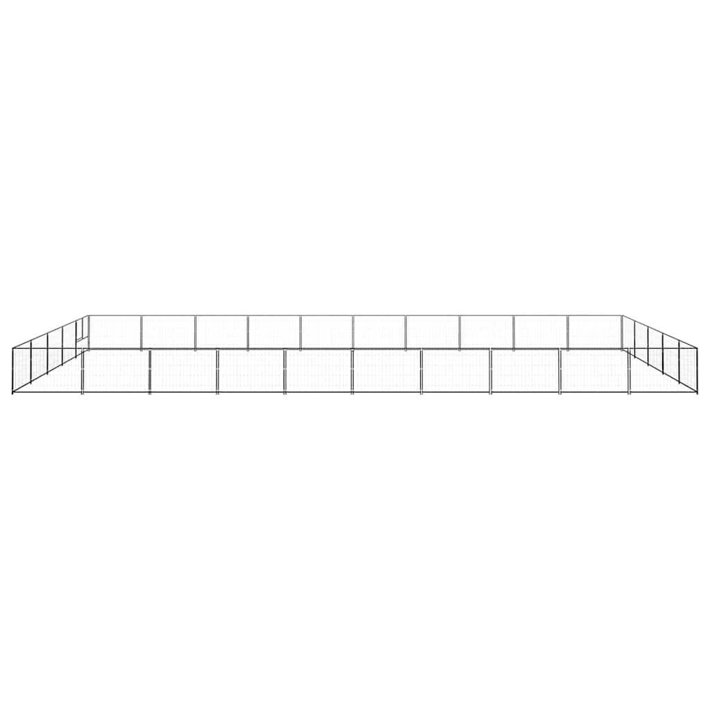 Hundezwinger Schwarz 4 m² Stahl