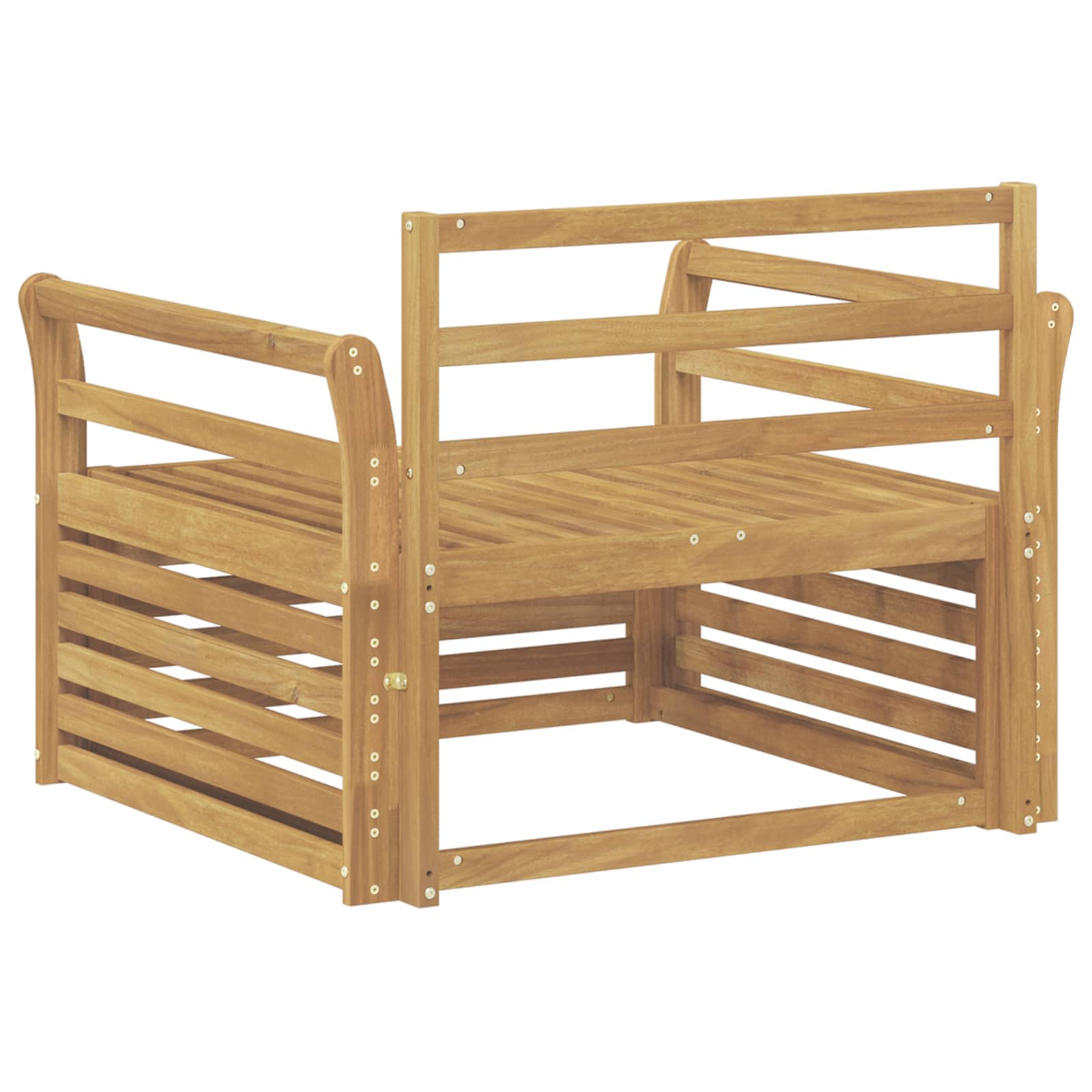 2 Stück Outdoor-Sofa Natur