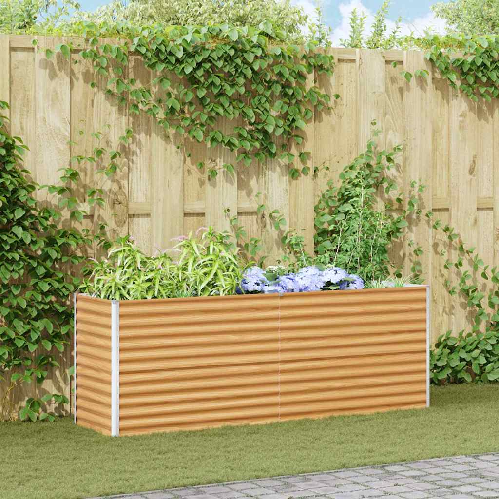 Garten-Hochbeet 100 x 50 x 36 cm Cortenstahl