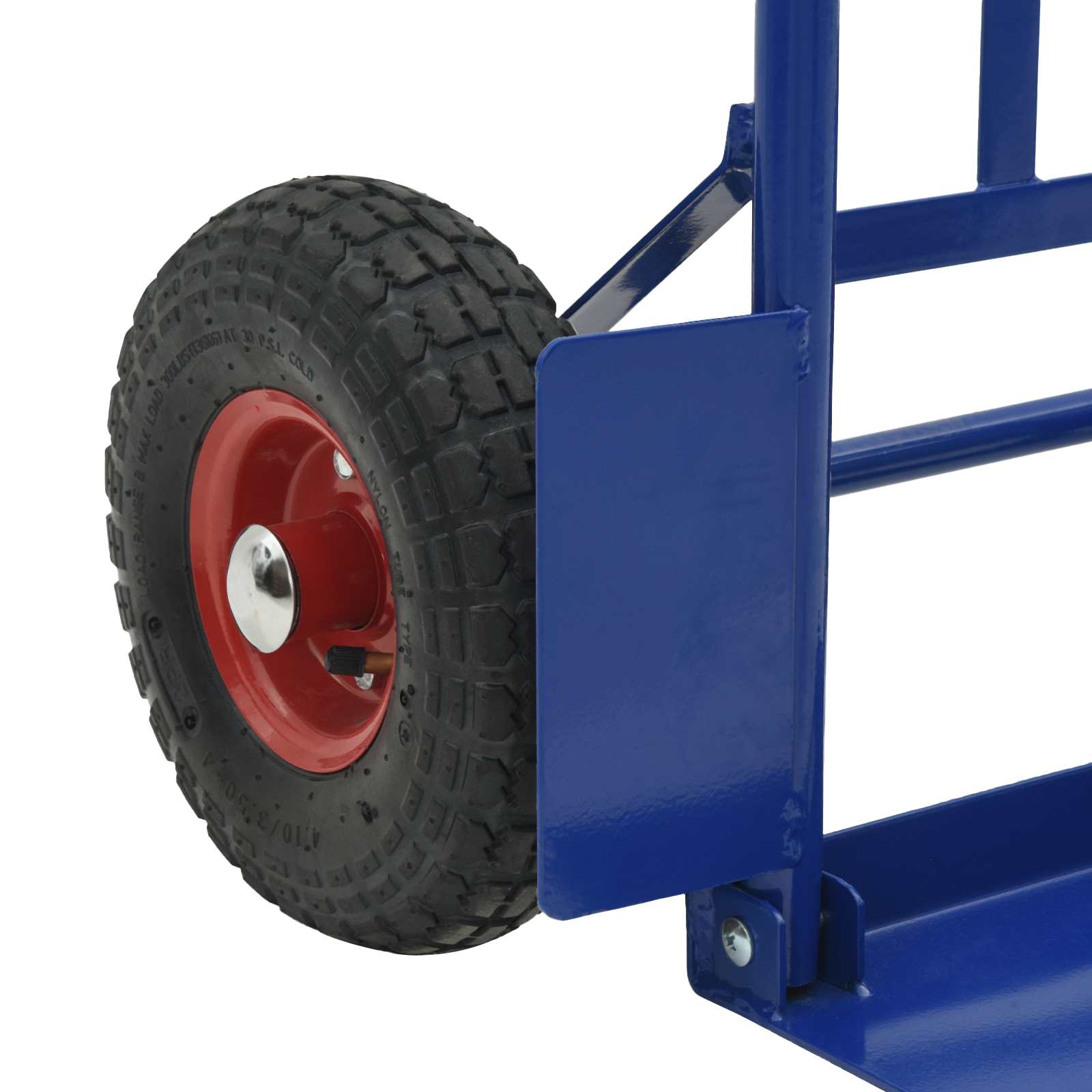 Erweiterbarer Handwagen Schwarz und Rot 57 x 46 x 113 cm Stahl
