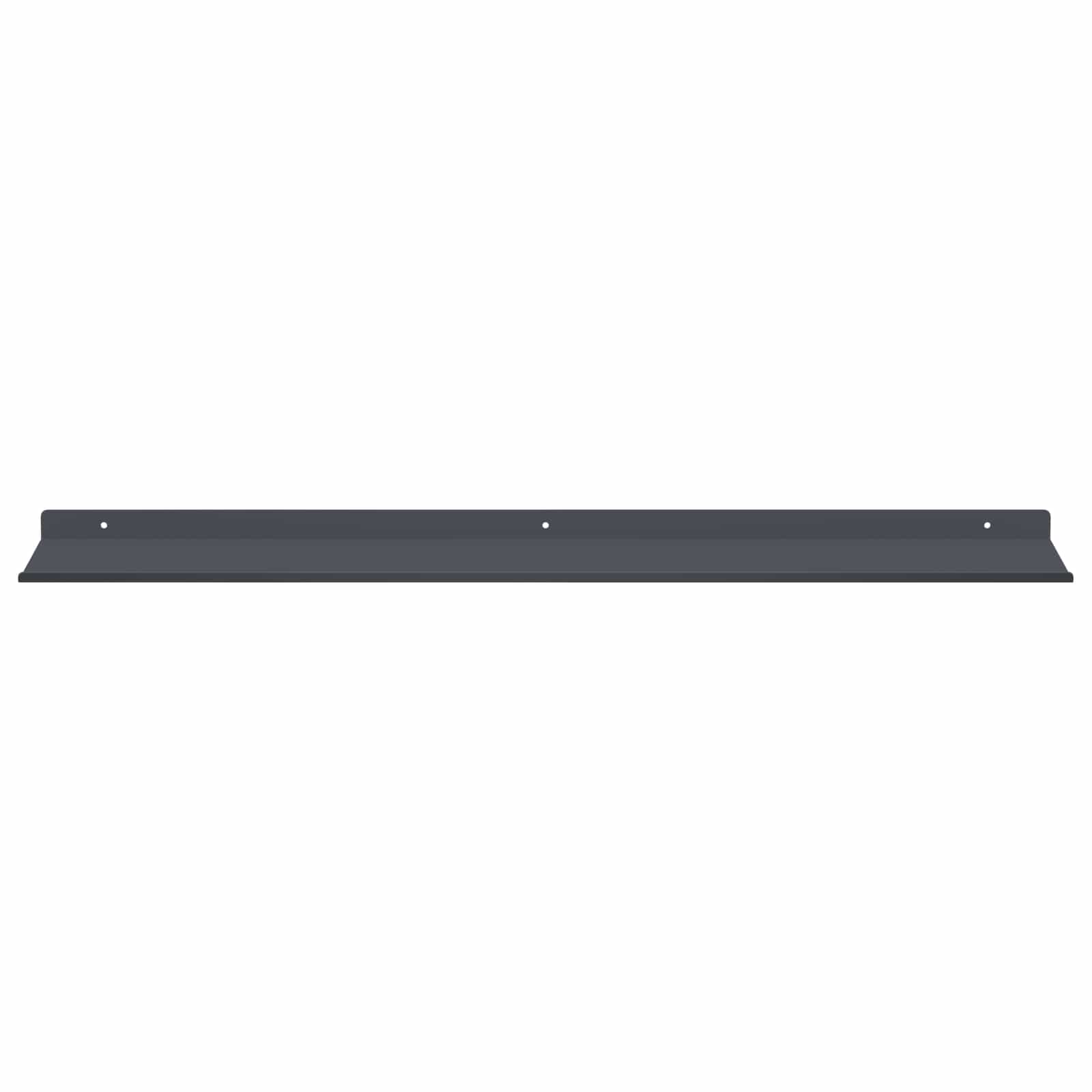 Schwebendes Regal 3 pcs Schwarz 40 x 9 x 2,5 cm Stahl