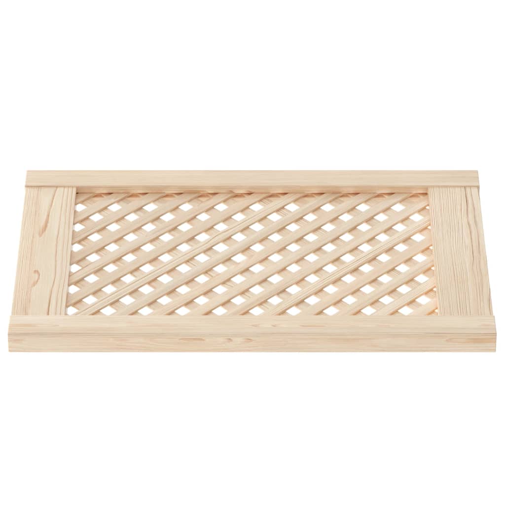 Schranktüren 2 Stk. Gitter-Design 39,5x39,5cm Massivholz Kiefer
