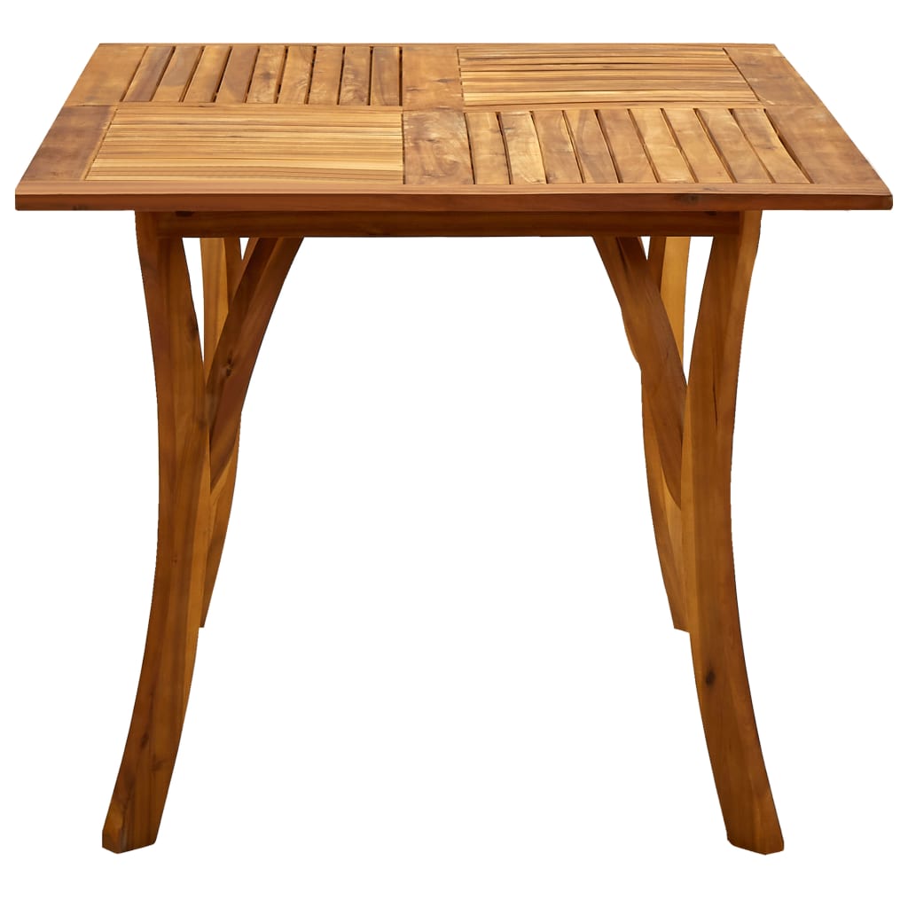 Gartentisch 120x120x75 cm Akazie Massivholz