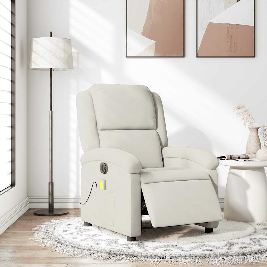 Relaxsessel Elektrisch Hellgrau Samt