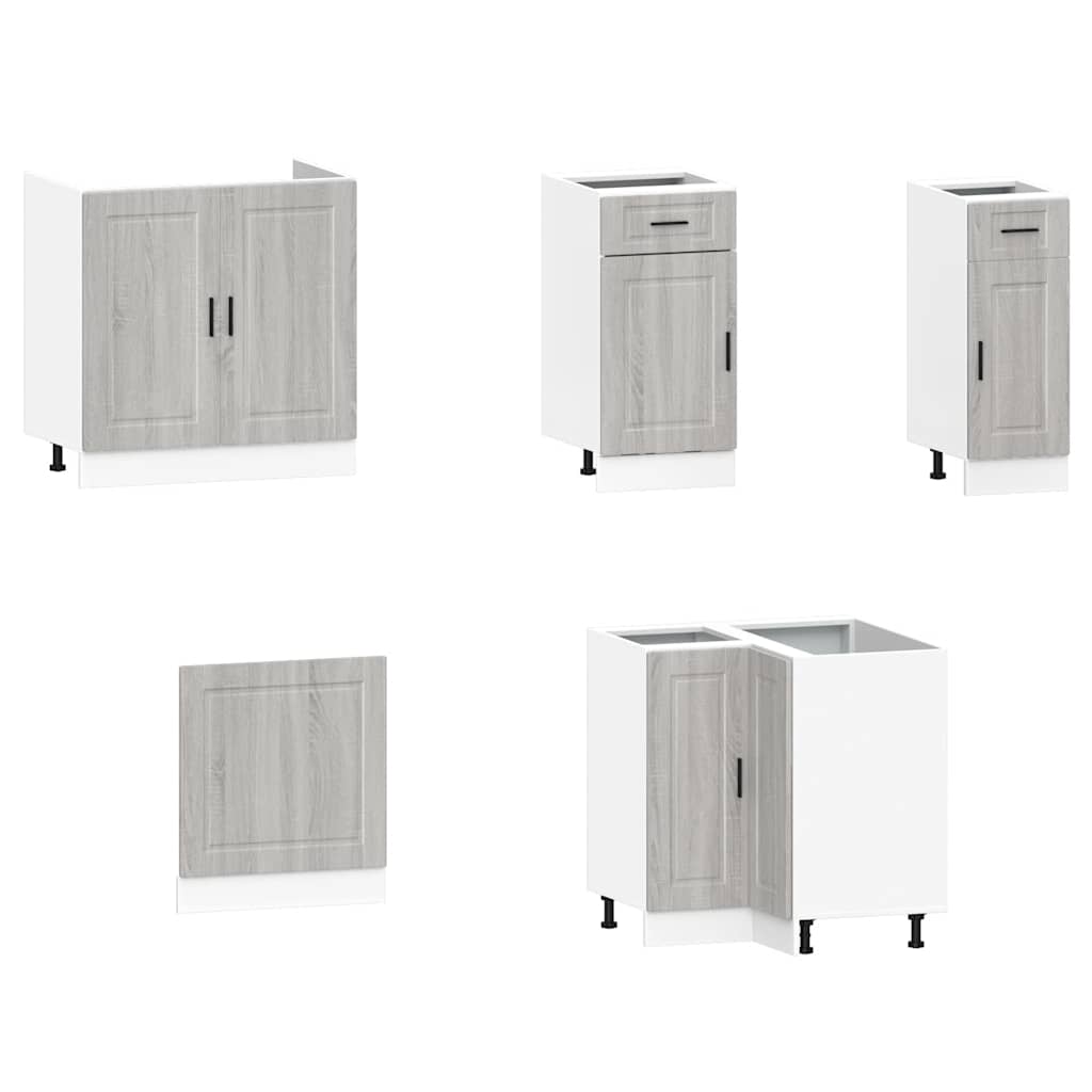 11-tlg. Küchenschrank-Set Porto Weiß Holzwerkstoff