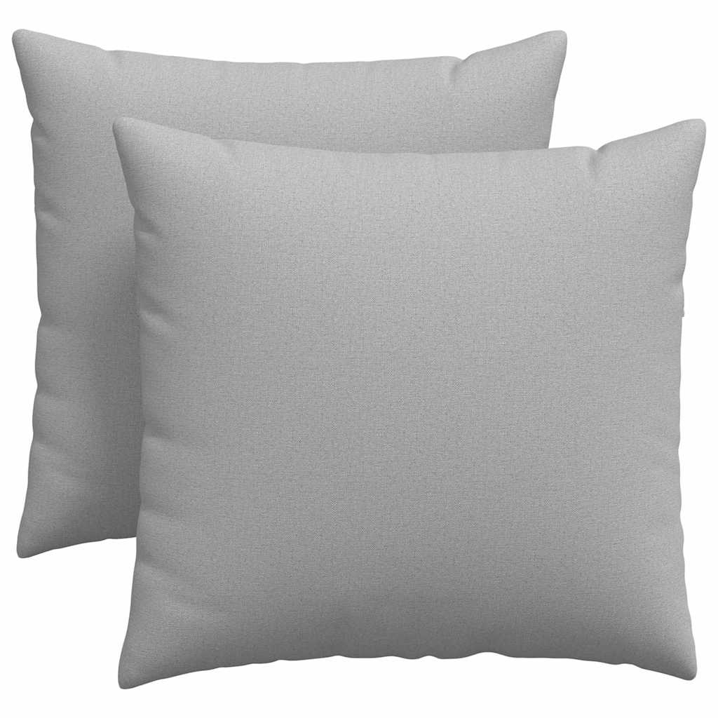 Sofakissen 2 pcs Hellgrau 50 x 30 cm Stoff