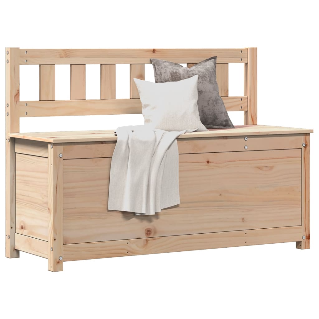 Sitzbank 80x41x77 cm Massivholz Kiefer
