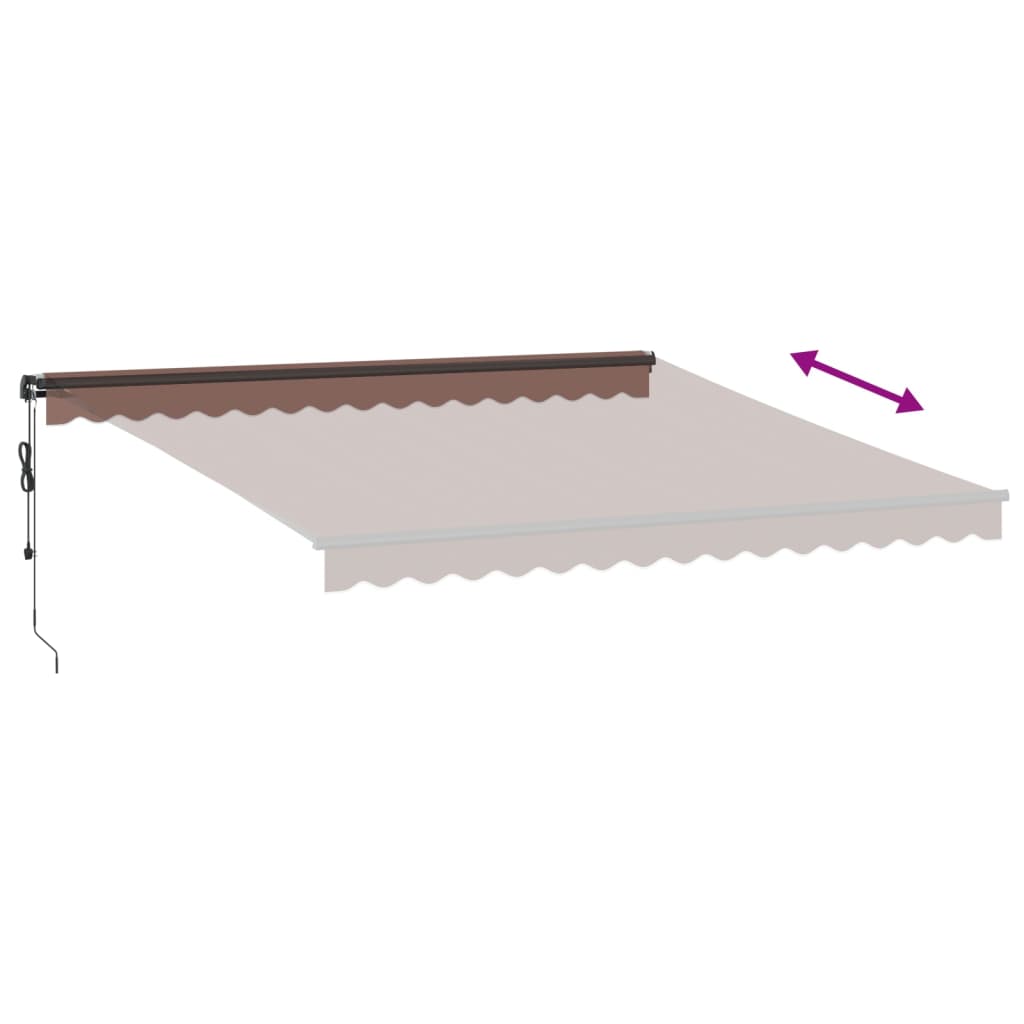 Markise Automatisch Einziehbar 350x250 cm Creme