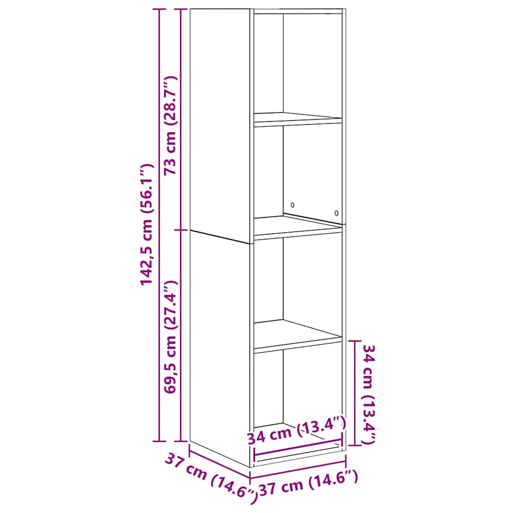 4-tlg. TV-Schrank-Set Weiß Holzwerkstoff